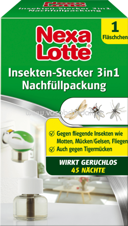 Nexa Lotte Insektenschutz 3in1 Nachfüllpackung, 35 ml