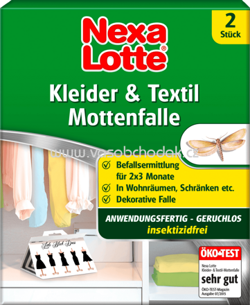 Nexa Lotte Kleider & Textil Mottenfalle, 2 St