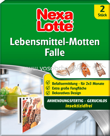 Nexa Lotte Lebensmittelmotten Falle, 2 St