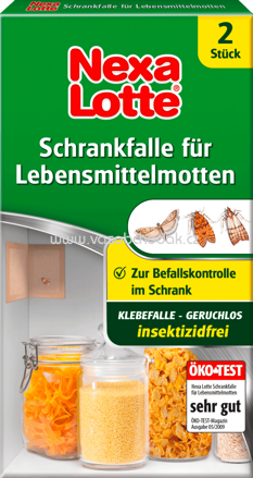 Nexa Lotte Schrankfalle für Lebensmittelmotten, 2 St