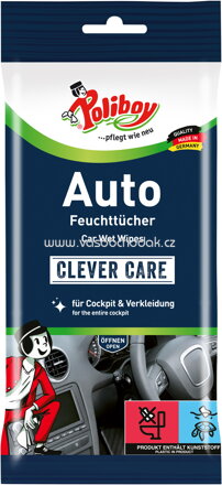 Poliboy Auto Feuchttücher, 20 St