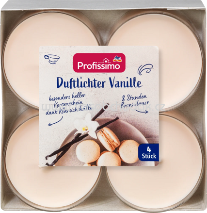 Profissimo Duftlichter Vanille Groß, 4 St