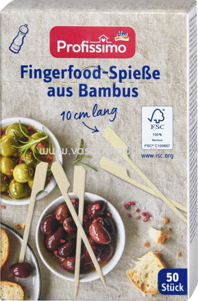 Profissimo Fingerfoodspieße, 50 St