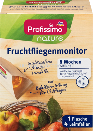 Profissimo Fruchtfliegenmonitor nature, 4 St