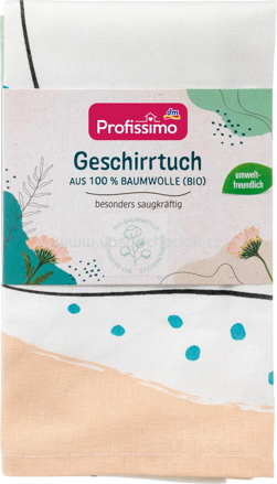 Profissimo Geschirrtuch aus Bio-Baumwolle, 1 St