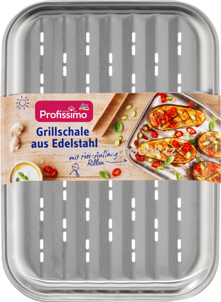 Profissimo Grillschale aus Edelstahl, 1 St