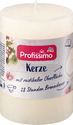 Profissimo Kerze rustik 80/58 elfenbein, 1 St