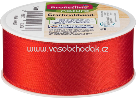 Profissimo nature Satinband, rot, 5 m