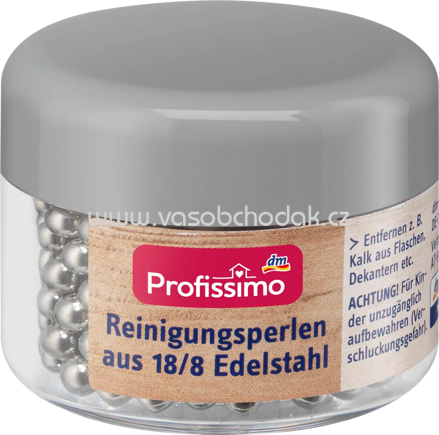 Profissimo Reinigungsperlen aus Edelstahl, 500 St