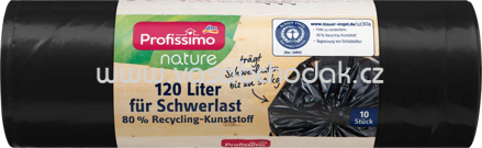 Profissimo Schwerlast Müllsäcke nature, 120l, 10 St