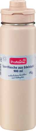 Profissimo Sportflasche aus Edelstahl creme, 900 ml, 1 St