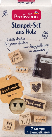 Profissimo Stempel-Set aus Holz 8tlg., 1 St