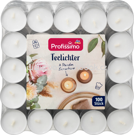 Profissimo Teelichter Alu, 100 St