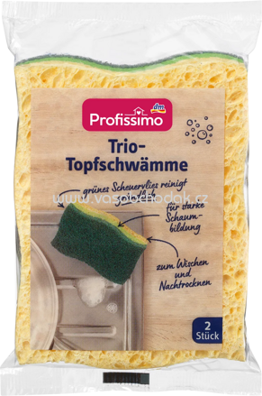 Profissimo Trio-Topfschwämme, 2 St