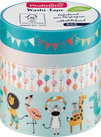 Profissimo Washi-Tape Kinder, 4 St