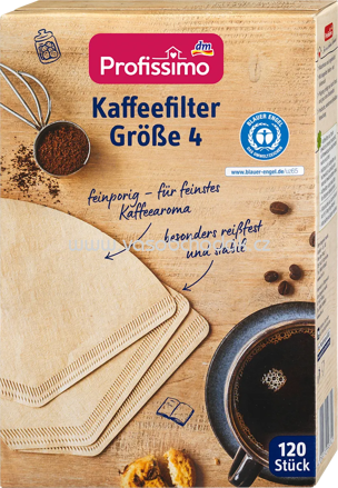 Profissimo Kaffeefilter Größe 4, 120 St