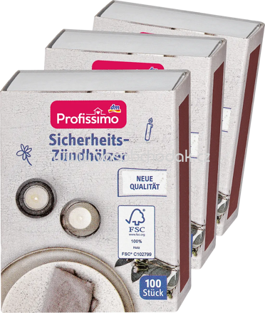 Profissimo Sicherheits-Zündhölzer, 300 St
