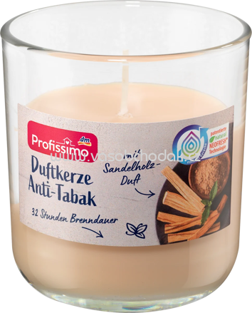 Profissimo Duftkerze im Glas Anti Tabak, 1 St