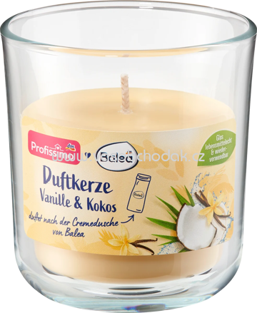Profissimo Duftkerze im Glas Vanille & Kokosnuss, 1 St