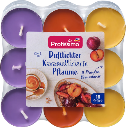 Profissimo Duftlichter karamellisierte Pflaume, 18 St