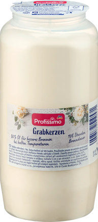 Profissimo Grabkerze Nr.7 weiß, 1 St
