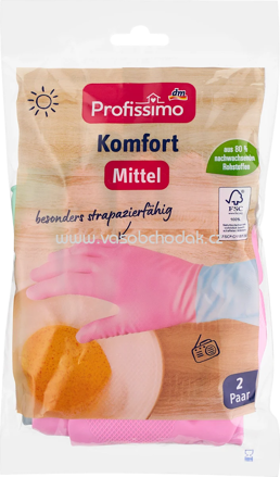 Profissimo Haushaltshandschuhe Komfort (2 Paar), 2 St