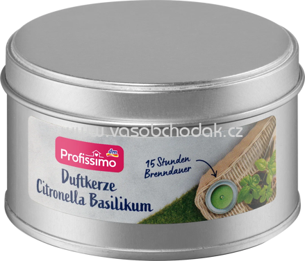Profissimo Duftkerze Citronella Basilikum, 1 St
