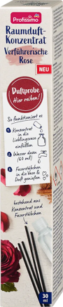 Profissimo Duftstäbchen Nachfüllset Raumduft-Konzentrat Verführerische Rose, 30 ml