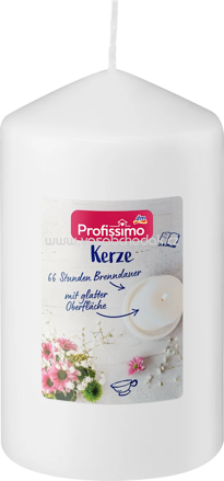 Profissimo Kerze glatt 140/80 weiß, 1 St