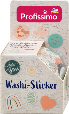 Profissimo Sticker Washi auf Rolle 13 Motive, 1 St