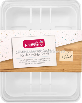 Profissimo 2in1-Organizer mit Deckel für den Kühlschrank, 1 St