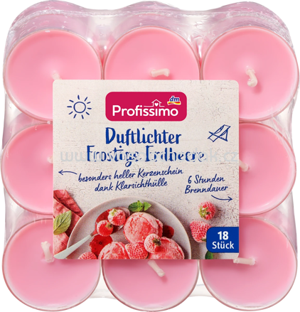 Profissimo Duftlichter frostige Erdbeere, 18 St