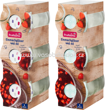 Profissimo Einmachgläser 440ml, 3 St