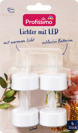 Profissimo Lichter mit LED, 4 St