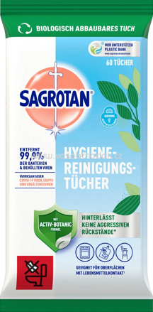 Sagrotan Hygiene-Reinigungstücher, 60 St