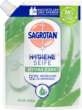 Sagrotan Flüssigseife Nachfüllbeutel Aloe Vera, 500 ml