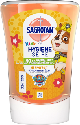 Sagrotan Kids Seife No Touch Nachfüller Spaß Macher Grapefruit, 250 ml