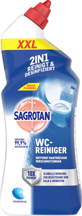 Sagrotan WC-Reiniger & Desinfektion Ozeanfrische, 750 - 1000 ml