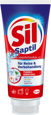 Sil Handwaschmittel Saptil für Reise und Vorbehandlung mit Bürste, 200 ml