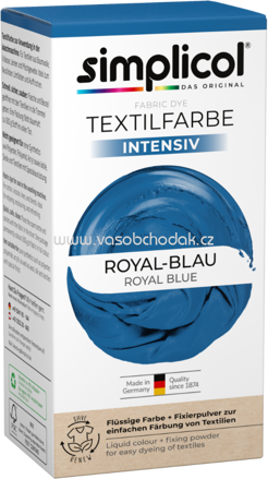 Simplicol Textilfarbe intensiv Royal-Blau, 1 St