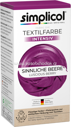 Simplicol Textilfarbe intensiv Sinnliche Beere, 1 St