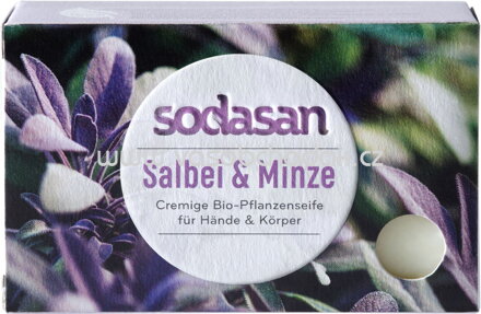 Sodasan Feste Seife Salbei & Minze, 100g, 1 St