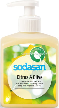 Sodasan Flüssigseife Citrus & Olive, 300 - 20 000 ml