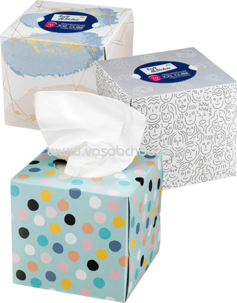 Soft&Sicher Taschentücher Box XXL Cube, 4-lagig, 70 St