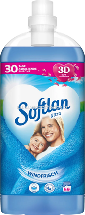 Softlan Ultra Weichspüler Windfrisch, 59 Wl, 1,3l