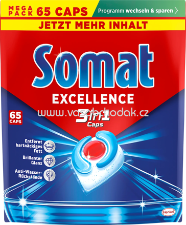Somat Spülmaschinen Caps Excellence 3in1, 50 - 84 St