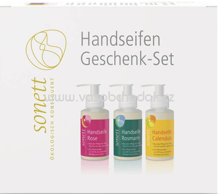 Sonett Handseifen Geschenk Set, 3x110 ml