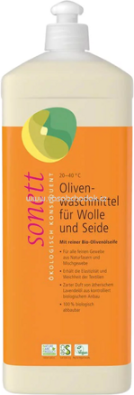 Sonett Olivenwaschmittel für Wolle und Seide, 120 - 10 000 ml