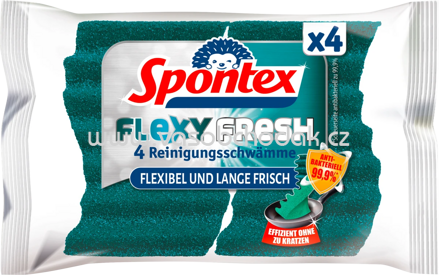 Spontex Geschirrschwämme Flexy Fresh, 4 St
