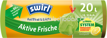 Swirl Aktive Frische Müllbeutel, 20l, 12 St